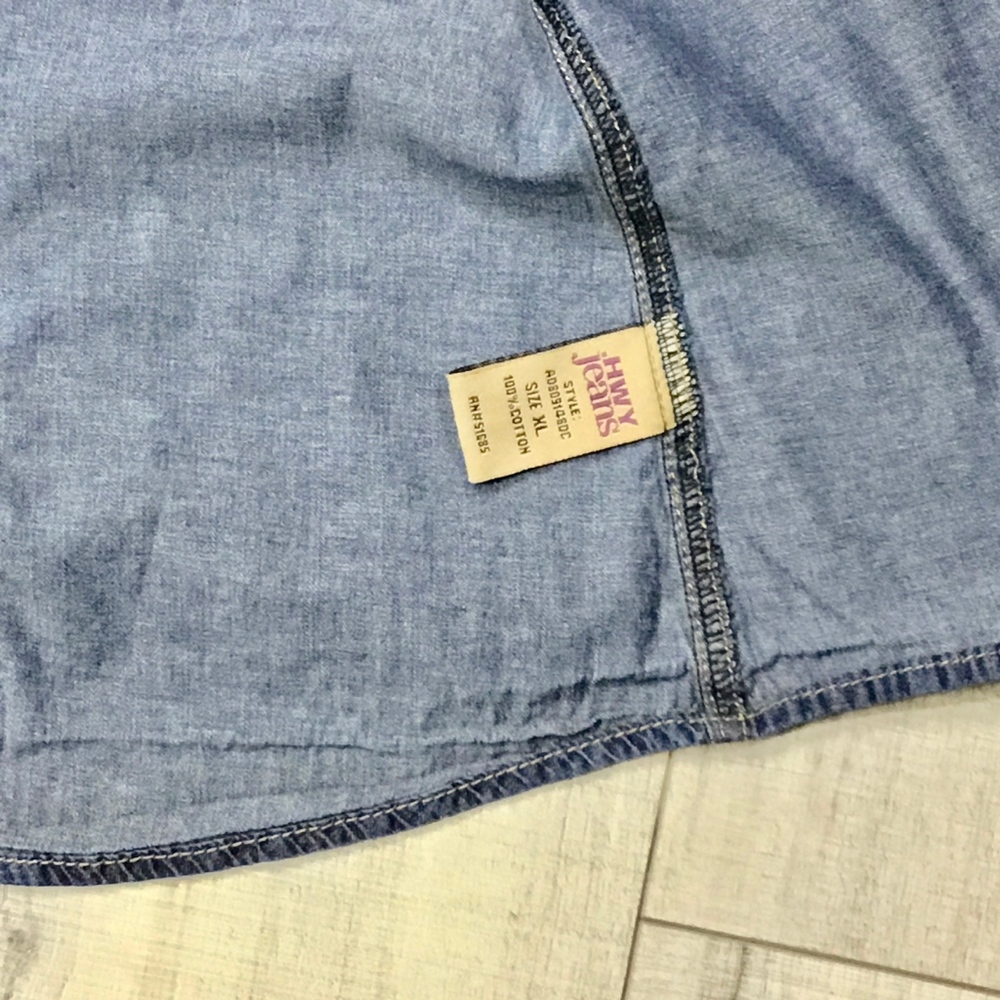 🐾 Highway (HWY) jeans button up top XL - Picture 4 of 8